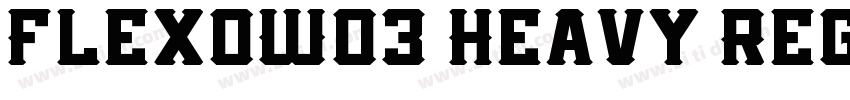 FlexoW03 Heavy Regul字体转换